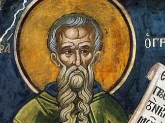 25 Марта день памяти преподобного Феофана исповедника. Открытка, картинка с поздравлением, с праздником