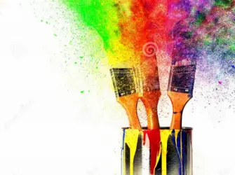 День смешивания разных красок. Открытка, картинка с поздравлением, с праздником