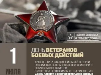День ветеранов боевых действий. Открытка, картинка с поздравлением, с праздником