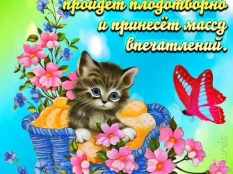 Добрые пожелания открытка