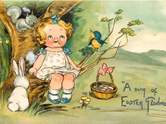 Frohe Ostern старинные открытки открытка