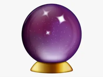 Хрустальный шар Emoji открытка
