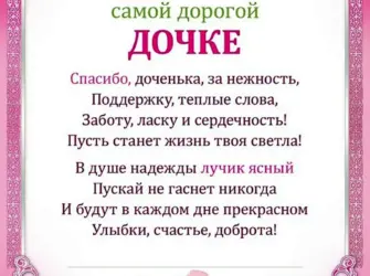 Красивые поздравления для Дочки. Открытка для детей