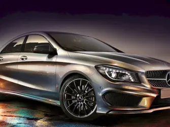 Mercedes Benz CLA 250 AMG. Открытка для мужчины