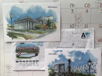 Открытки с видом Новосибирска открытка