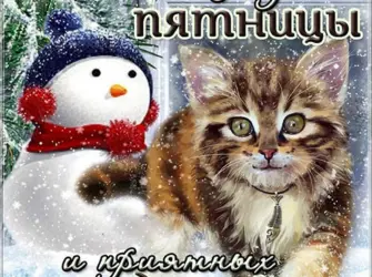 Отличной зимней пятн цы открытка