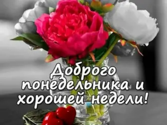 Поздравление с понедельником открытка