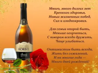 Поздравления с днём рождения мужчине. Открытка для мужчины