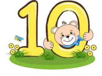 С 10 месяцами мальчика. Открытка для мужчины