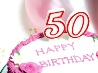 С 50 летием женщине красивые. Открытка для женщины