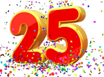 С днем рождения 25 открытка