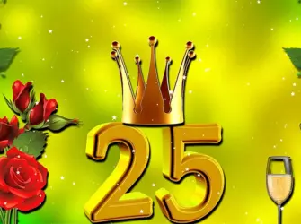 С днем рождения 25 открытка