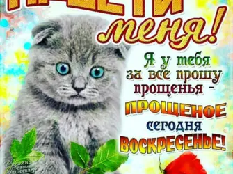 С прощенным воскресеньем открытка