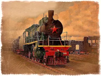 Тепловоз 1923 открытка