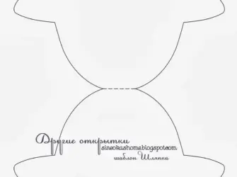 Трафарет шляпка для открытки открытка