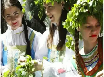 Зеленые Святки. Открытка, картинка с поздравлением, с праздником