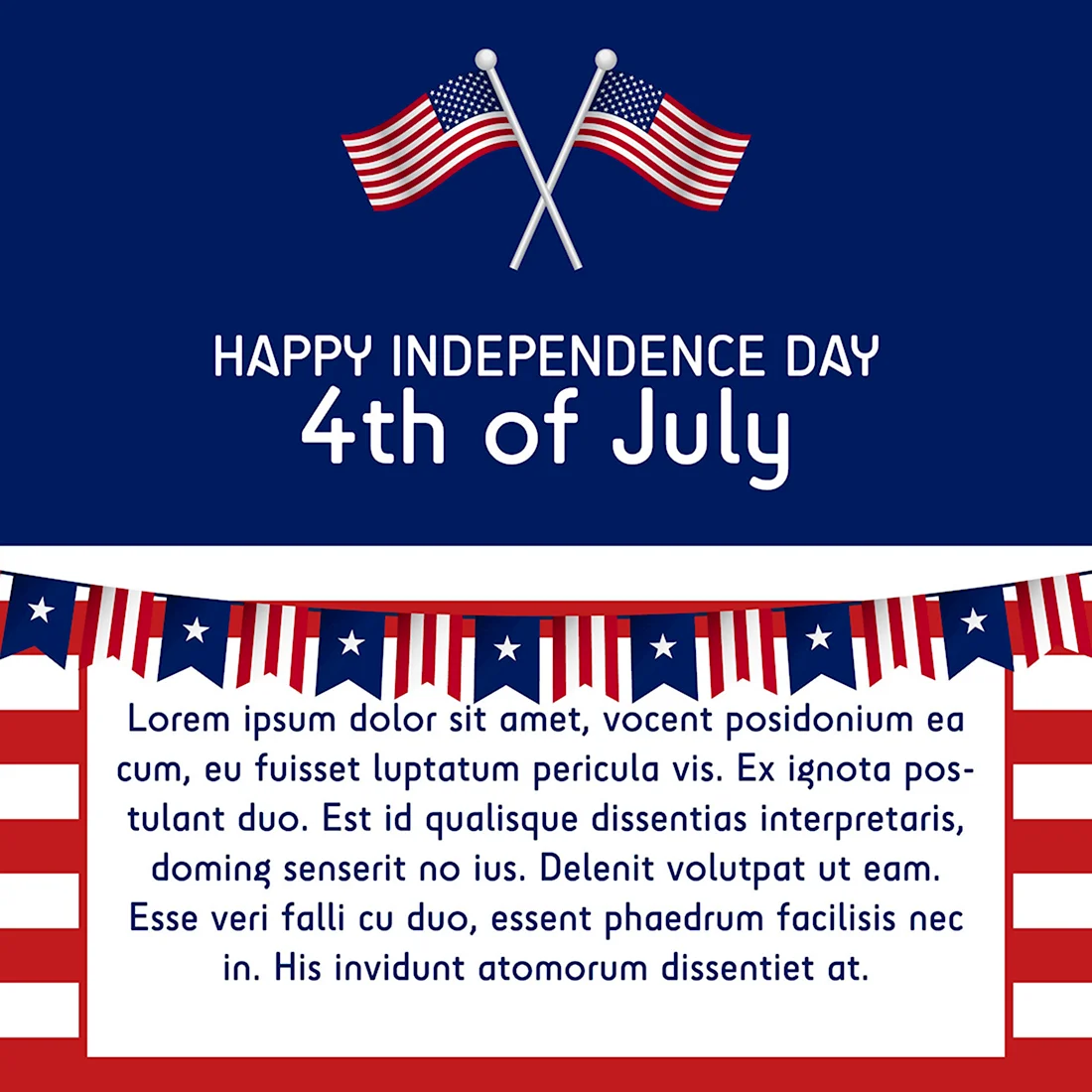 4th of July Independence Day. Поздравление на праздник