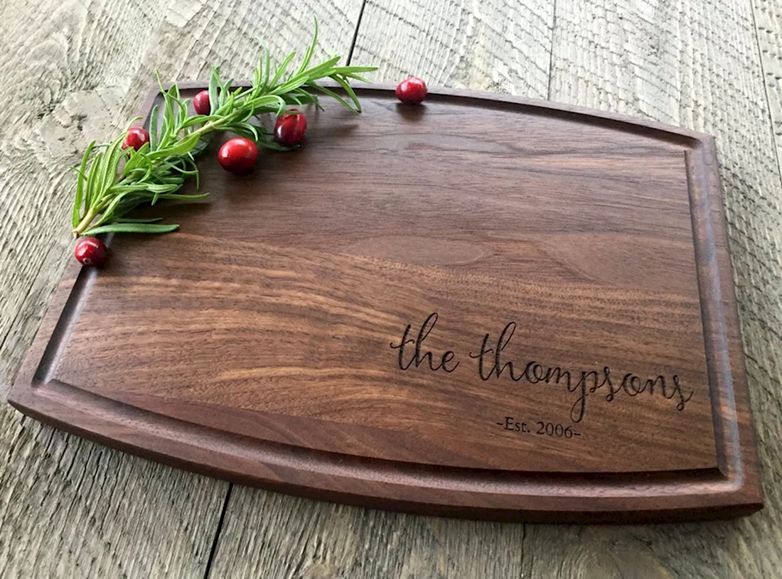 Cutting Board picture. Открытка с поздравлением