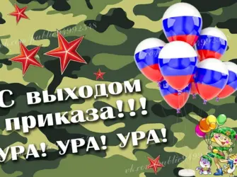 Дембель. Прикольная открытка