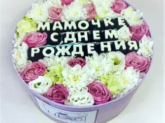 День рождения мамы. Открытка с поздравлением