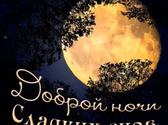Доброй ночи картинки открытка