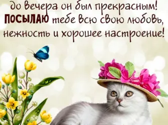 Добрые пожелания. Открытка с пожеланием