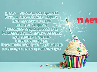 Кекс со свечкой. Открытка. Поздравление