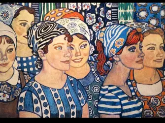 Николай Алексеевич Кузнецов текстильщицы. Поздравление на праздник