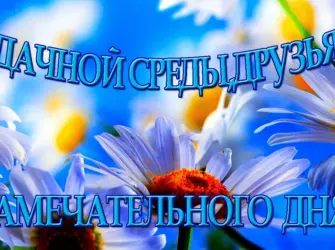 Открытки с добрым утром среды. Открытка с пожеланием