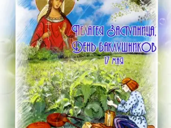 Пелагея заступница день баклушников 17 мая открытка