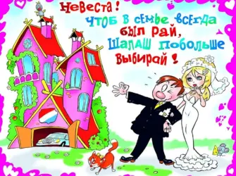 Плакаты на свадьбу. Свадебная открытка