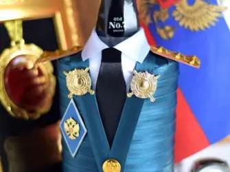 Подарок подполковнику. Открытка с поздравлением