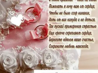 Поздравление со свадьбой. Свадебная открытка