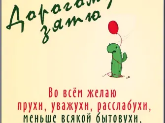 Поздравления с днём рождения зятю прикольные. Прикольная открытка