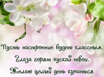 Пожелания на день. Открытка с пожеланием