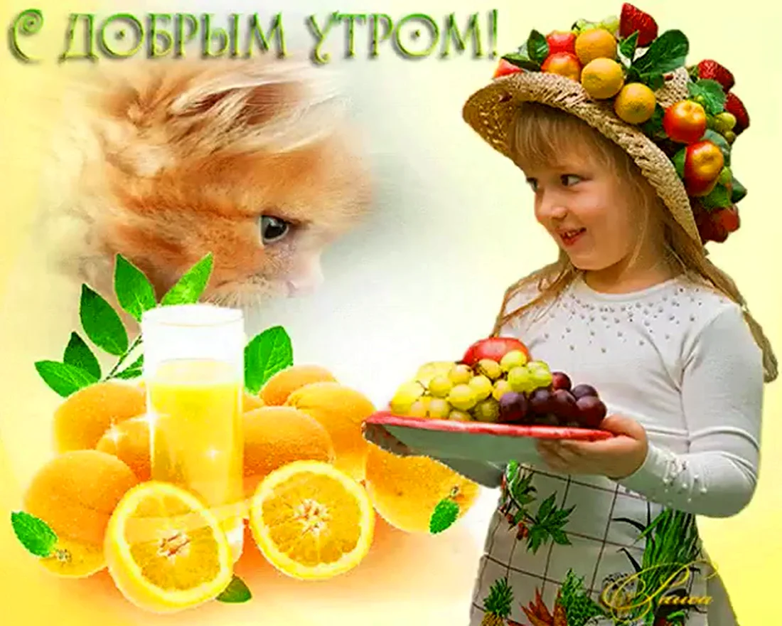 Пожелания с добрым утром с детьми. Поздравление на праздник