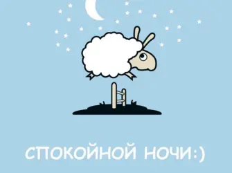 Прикольные пожелания спокойной ночи. Открытка с поздравлением
