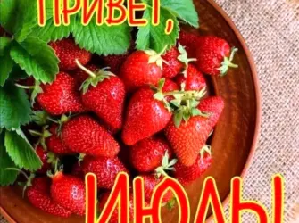 Привет июль. Поздравление на праздник