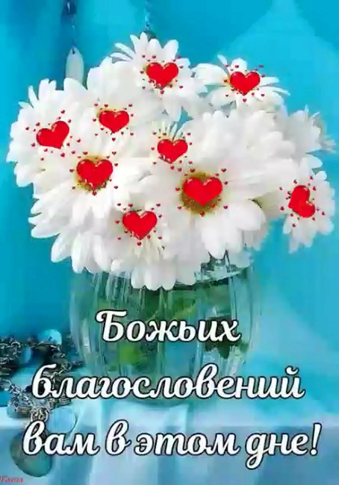 Ромашки. Открытка с поздравлением