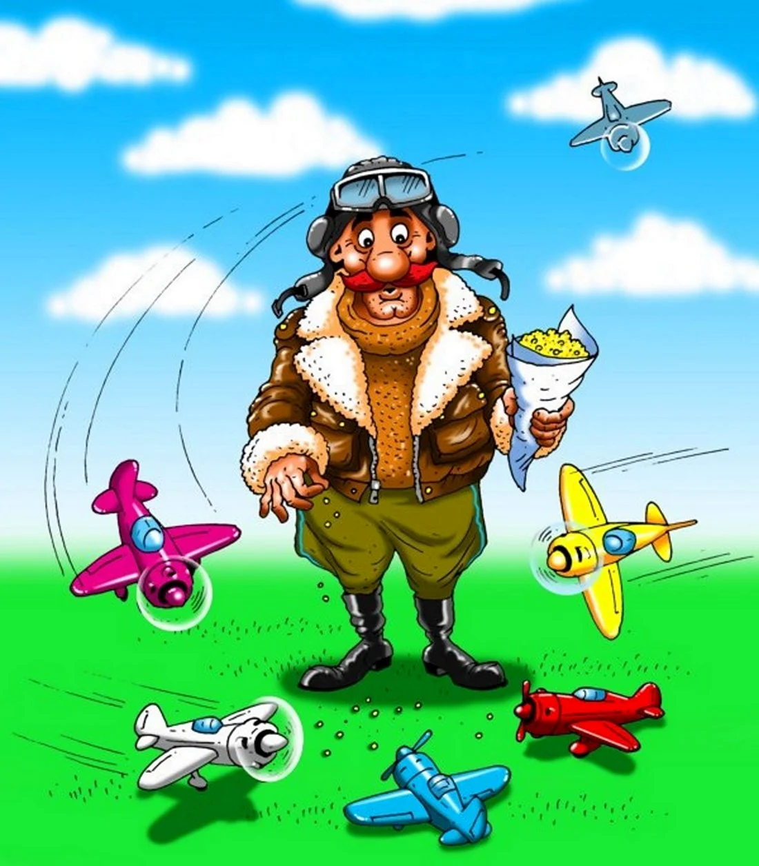 С днём рождения лётчику открытка. Открытка с поздравлением