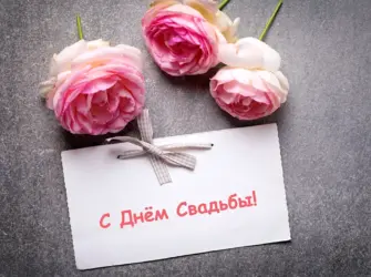 С днём свадьбы поздравления стильные. Свадебная открытка