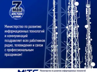С днем связи. Открытка с поздравлением