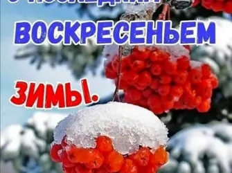 С последним днем зимы открытка