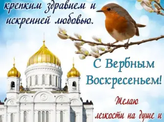 С Вербным воскресеньем открытки. Открытка с поздравлением