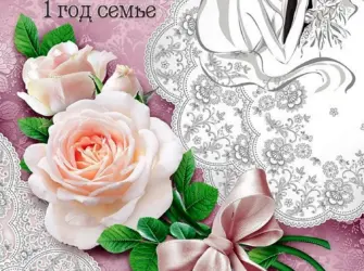 Ситцевая свадьба поздравления. Свадебная открытка