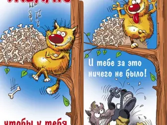 Смешные поздравления с днем рождения. Открытка с поздравлением