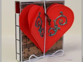 Валентинка Handmade открытка