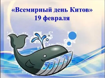 Всемирный день китов день защиты морских млекопитающих открытка